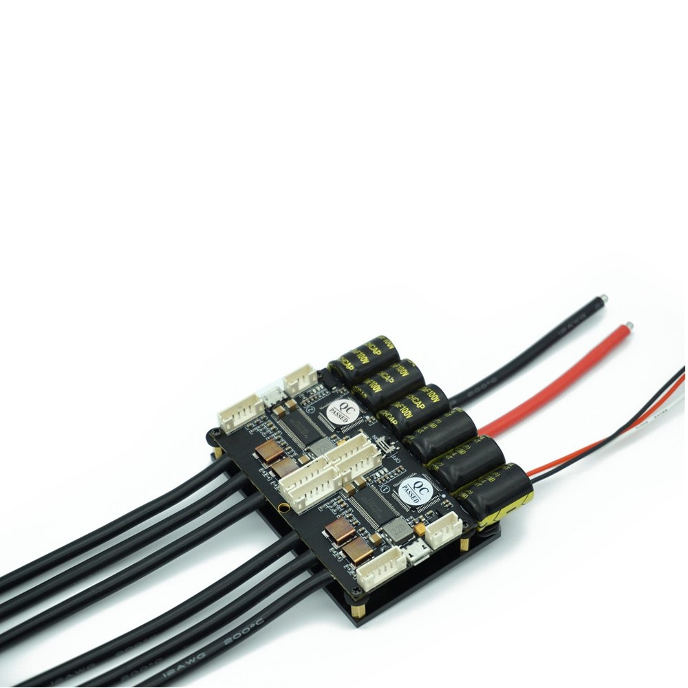 HGLRC-Flipsky Dual FSESC4.20 100A ESC+ Aluminum Heatsink Electric Longboard RC Car/E-bike/E-scooter