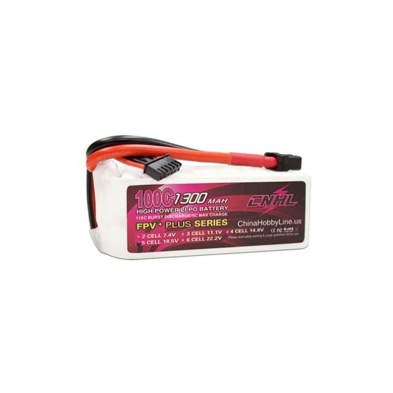 CNHL G+PLUS 18.5V 1300mAh 5S 100C Lipo Battery XT60U Plug for RC Drone FPV Racing