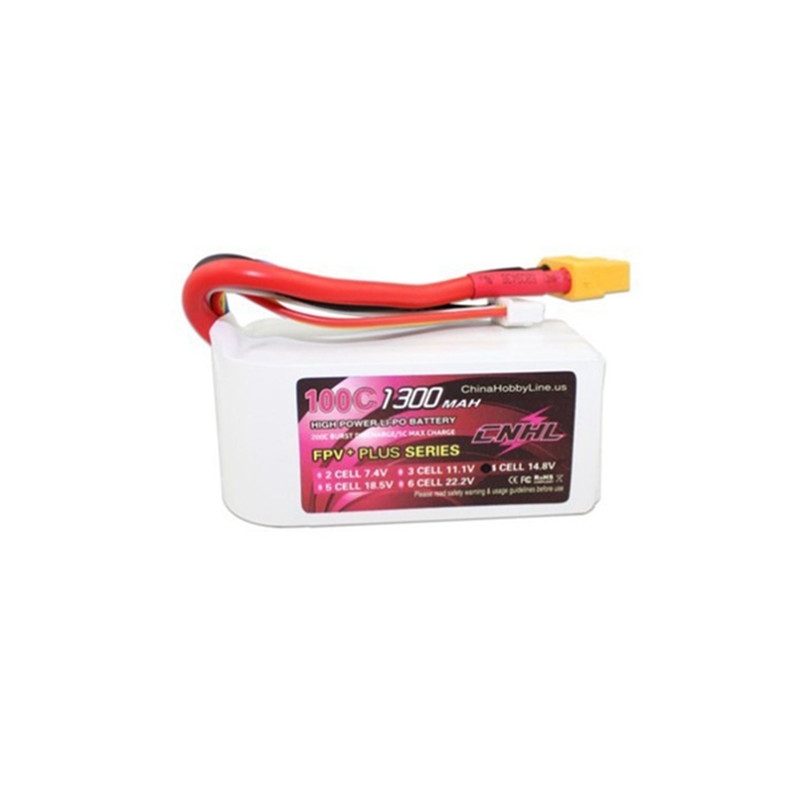 CNHL G+PLUS 14.8V 1300mAh 4S 100C Lipo Battery XT60 Plug for RC Drone FPV Racing