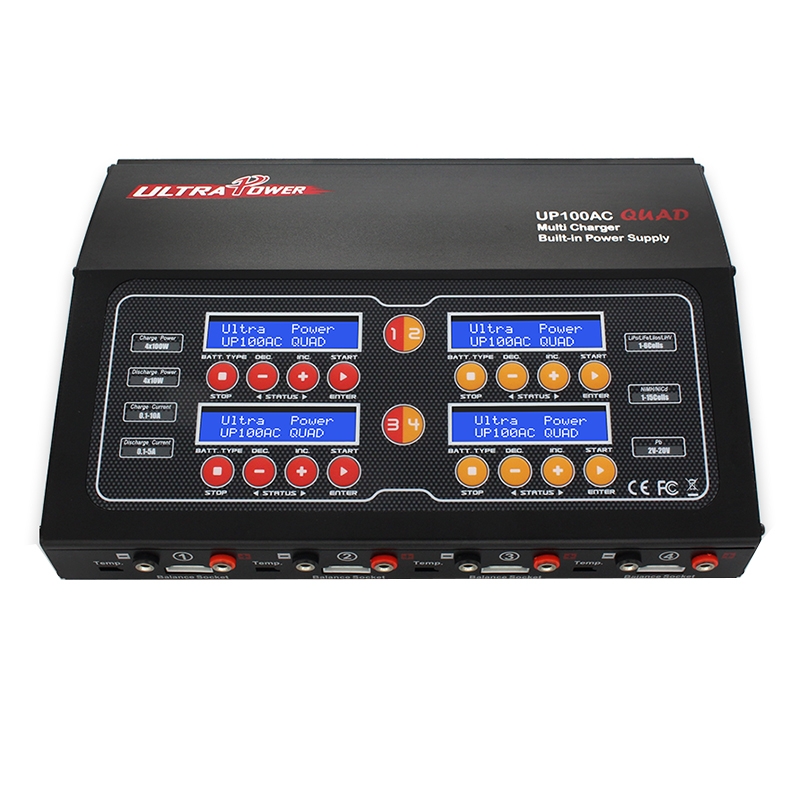 Ultra Power UP100AC QUAD 4X100W 10A 4CH AC/DC Battery Balance Charger Discharger