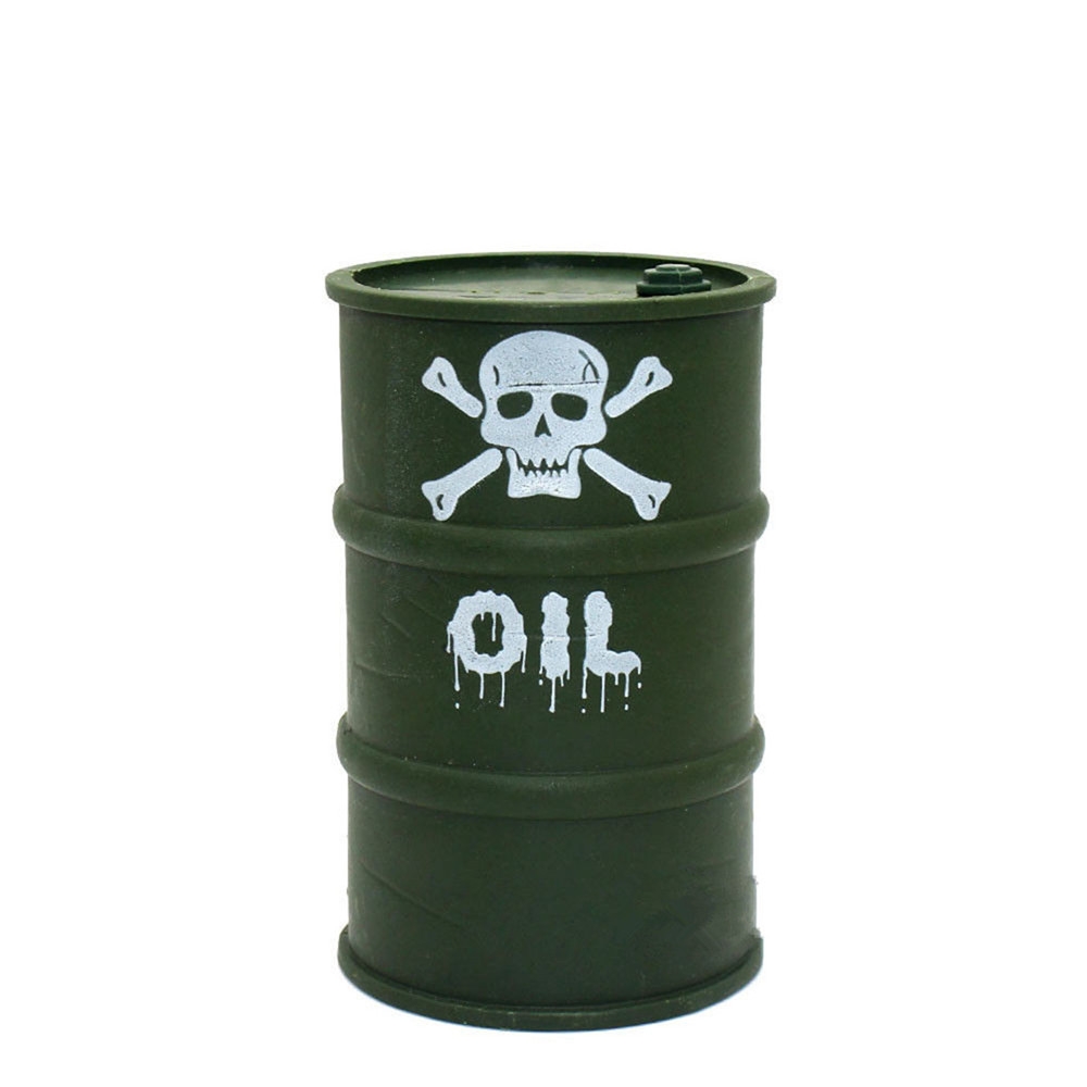 Military Plastic Oil Drum for 1/10 RC Rock Crawler Axial SCX10 TRX4 Rc Car Parts Decoration Tools