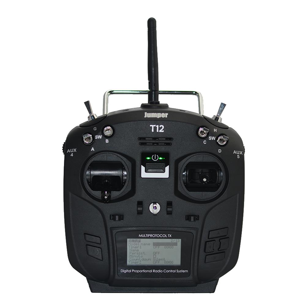 Jumper T12 Plus Multi-protocol Radio Transmitter w/ JP4-in-1 RF Module Hall Sensor Gimbal Black