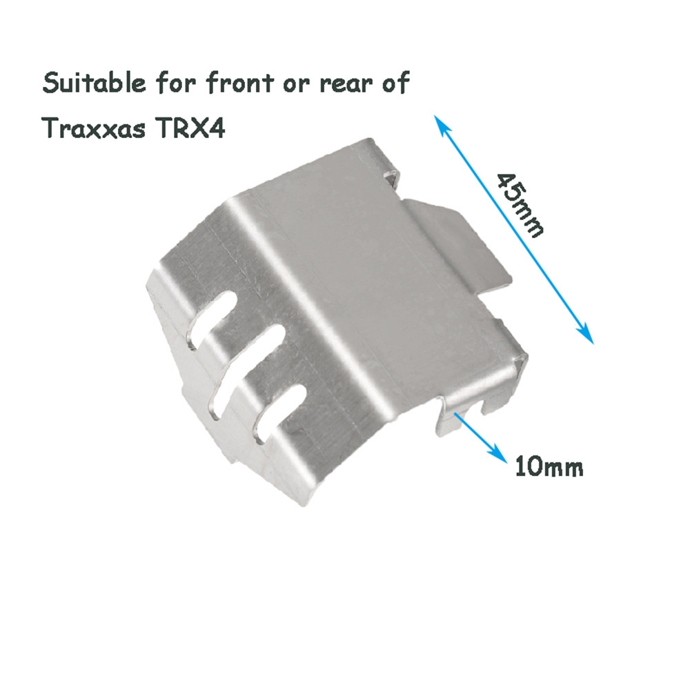 Traxxas TRX-4 1/10 Rc Car Parts Stainless Steel Skid Plate Front or Rear STRXF331CF