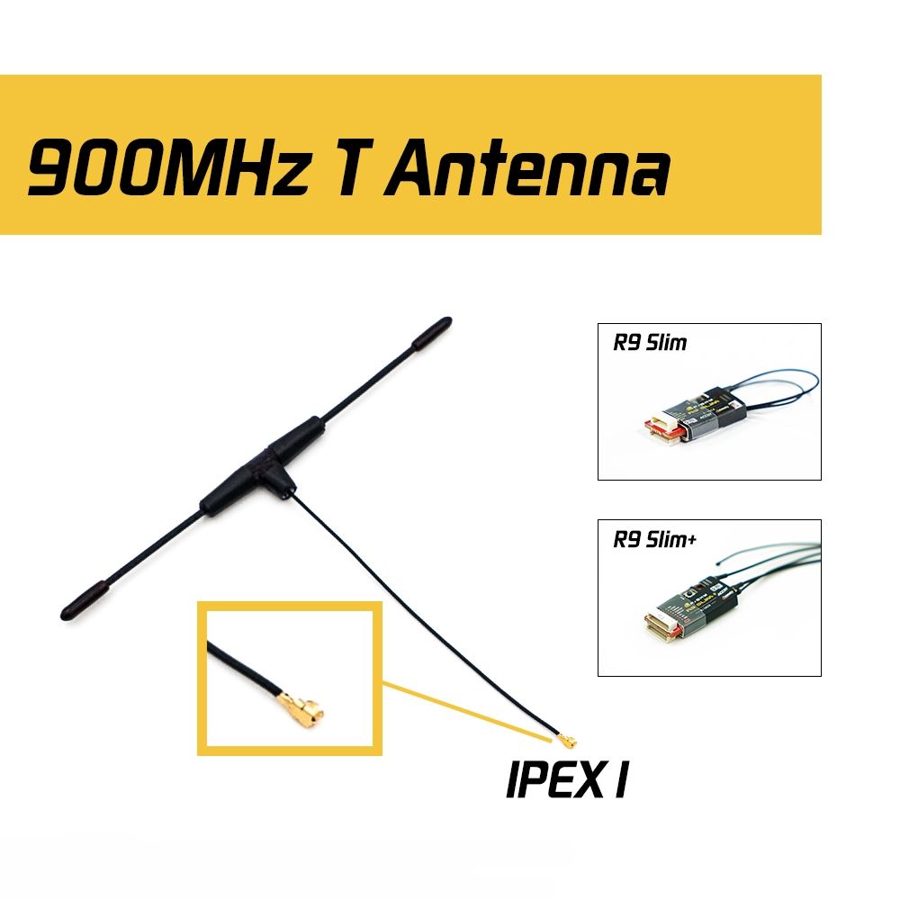 Original FrSky 900MHz Dipole T Antenna IPEXI for R9 Slim / Slim+ Receiver