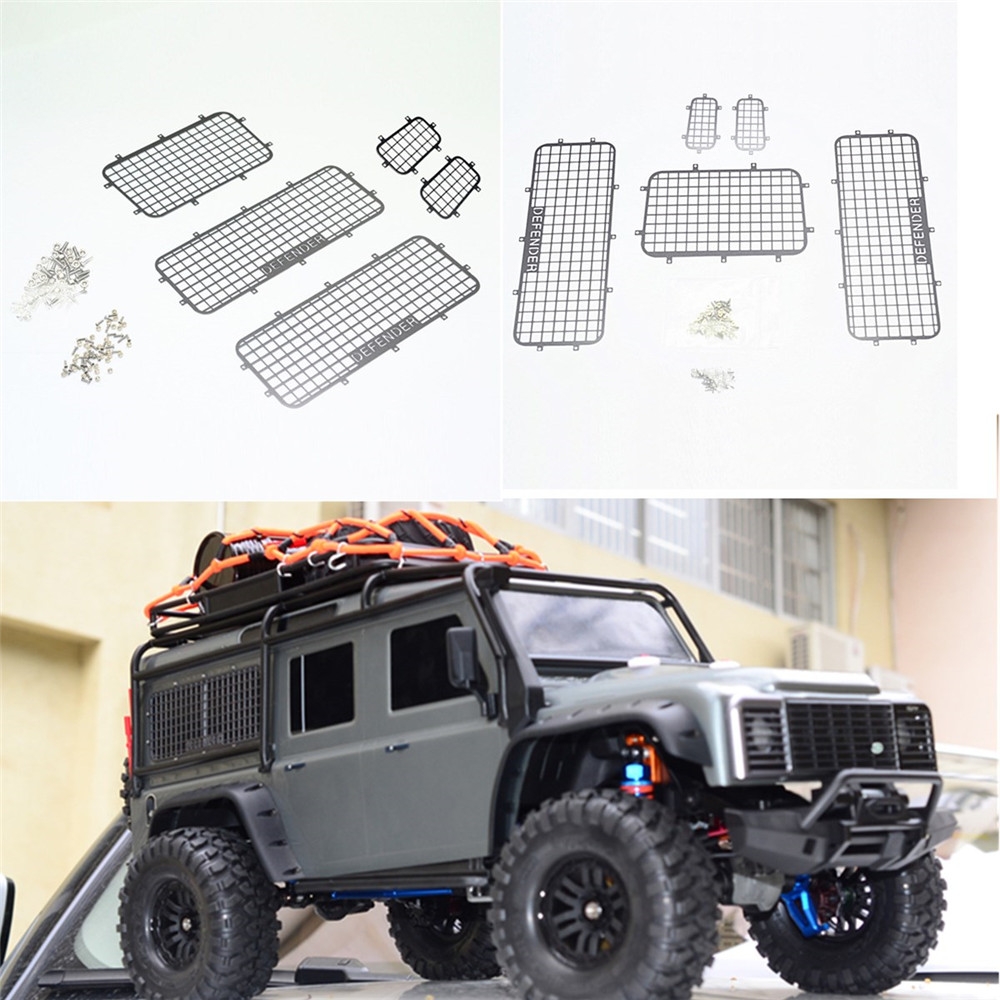 5PCS 1/10 RC Car Crawler Stainless Steel Windows Guard for Traxxas TRX-4 TRX4