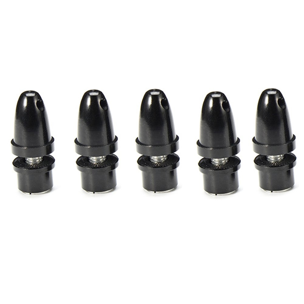 5PCS 3mm Aluminum Bullet Prop Adapter Propeller Spinner With 5mm Output Shaft For Brushless Motor