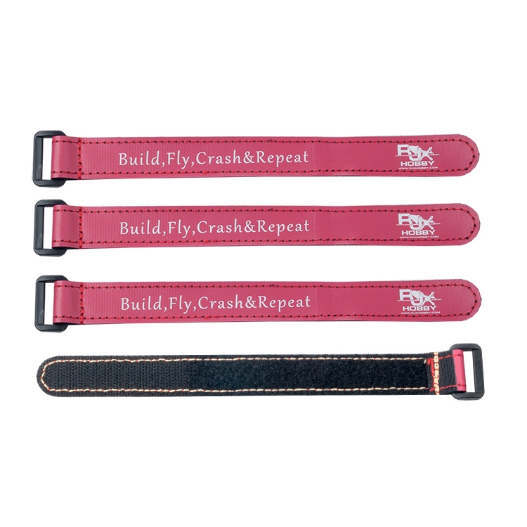 4Pcs RJX 200-270mm Plastic Buckle Non-Slip Silicone Magic Battery Starp