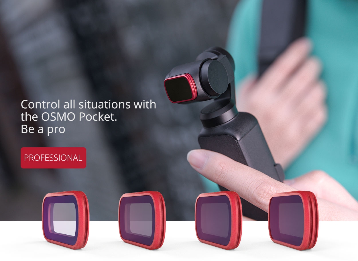PGYTECH MRC-CPL Lens Filter Professional Edit For DJI OSMO Pocket 3-Axis Stabilized Handheld Camera