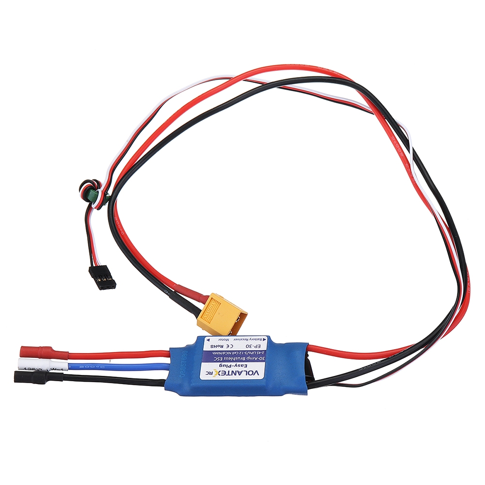 Volantex 30A Brushless ESC With XT60 Plug Spare Part For Ranger 2000 V757-8 RC Airplane