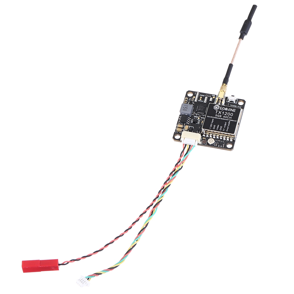 Eachine TX1200 25/200/600/1000mW 5.8GHz 40CH FPV Transmitter LED Display Support Smart Audio OSD Pitmode MIC TX