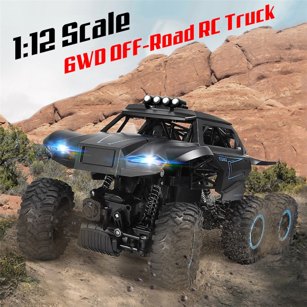 JJRC D823 1/12 2.4G 6WD Rc Car Off-road Climbing Truck Crawler with HeadLight RTR Toys