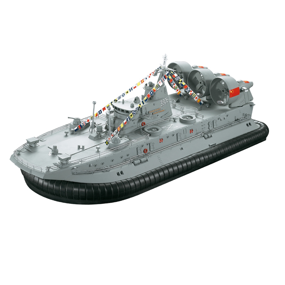 Brushless Warship RC Boat 2.4G 1/110 Ship Model HG-C201 Landing and water Air Cushion Landing Craft