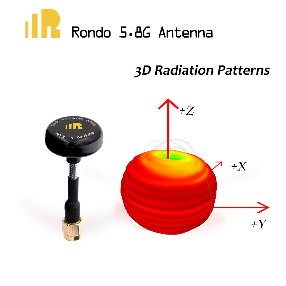 FrSky Rondo 5.8GHz Tx/Rx VTX Antenna SMA Connector 5.2CM for FPV Racing RC Drone