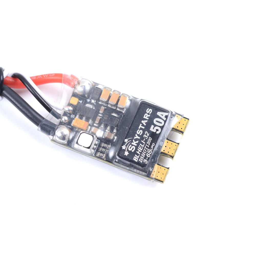 SKYSTARS 50A Blheli_32 bit 2-5S Dshot1200 built-in RGB LED Brushless ESC for RC Drone FPV Racing