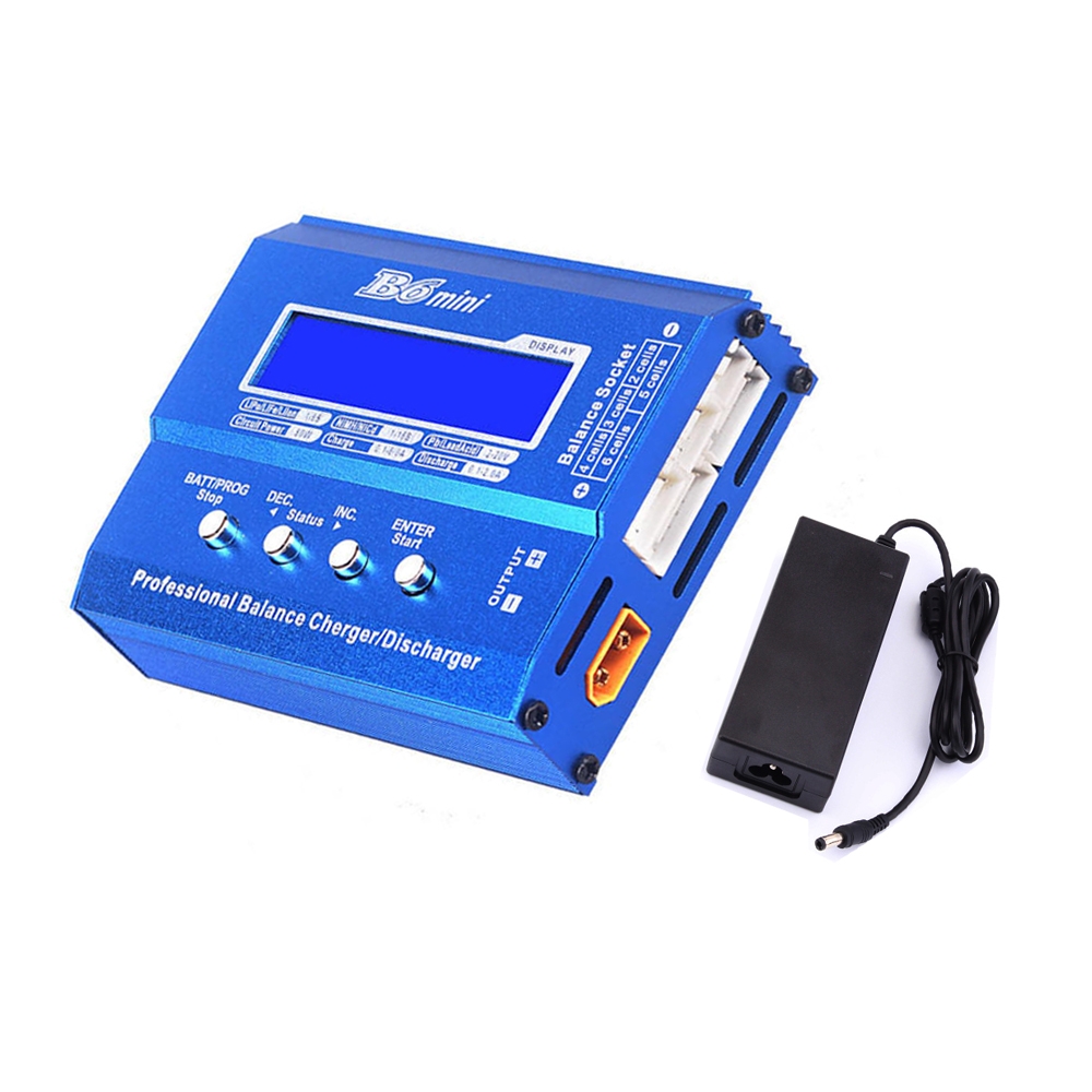 iMAX B6 Mini 80W 5A DC Battery Balance Charger XT60 Plug with Power Supply