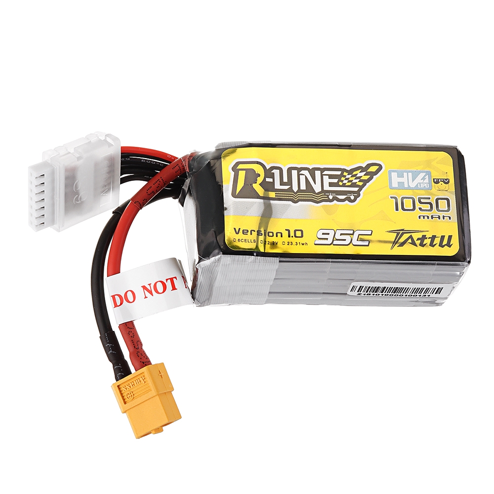 Gens ACE 22.2V 1050mAh 95C 6S Lipo Battery XT60 Plug for FPV RC Racing Drone