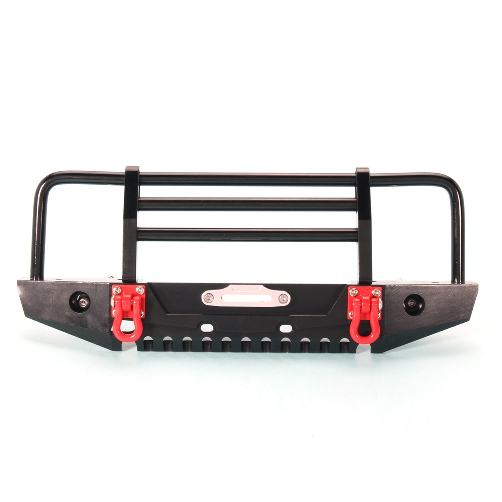 Aluminum Alloy Front Bumper Protector With LED Light For TRX4 1/10 RC Car