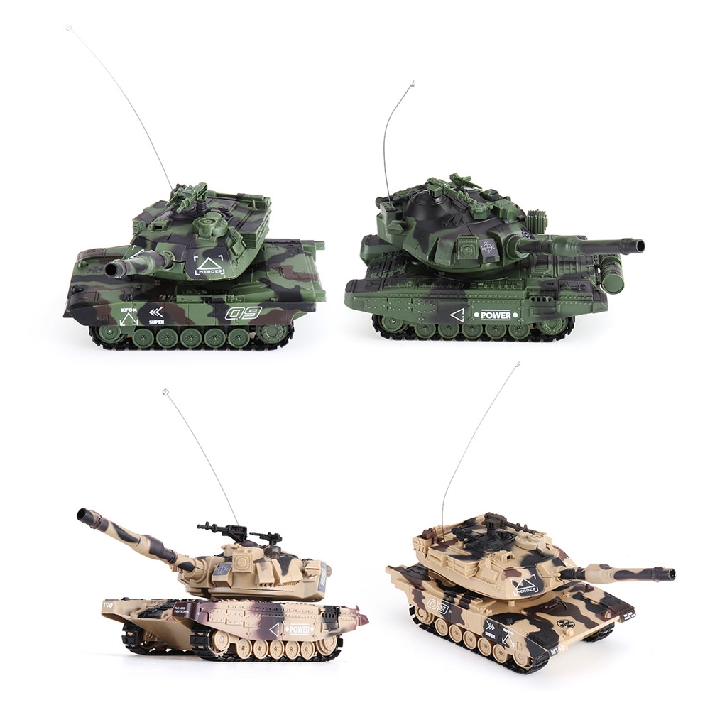 DAFENG 1014/15/16/17 T90 M1A2 1/32 27MHZ Rc Car Silmulation Battle Tank w/ Engine & Cannon Sound