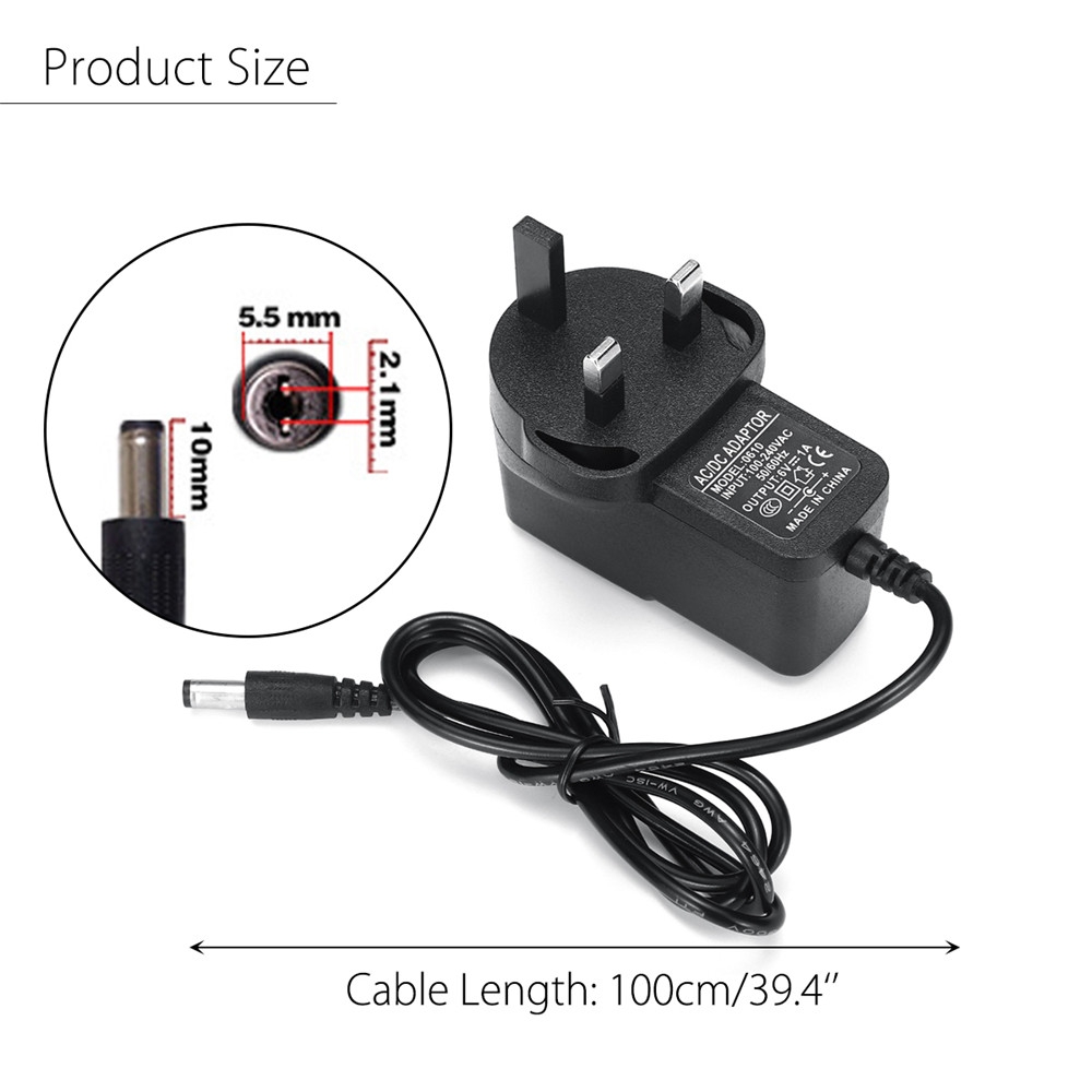 Byte 6V 1A Universal Batteriladdare AC Adapter för Toy Electric Ride på bilcykel Scooter