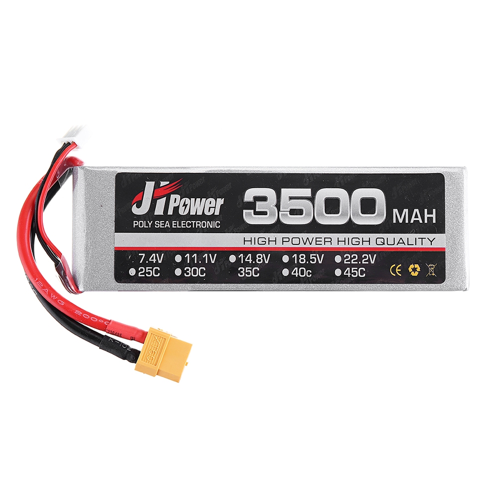 JH Lipo RC bilbatteri 3500mah 2S 35C 7.4v T / TX60 Plug För 1/10 RC Modell