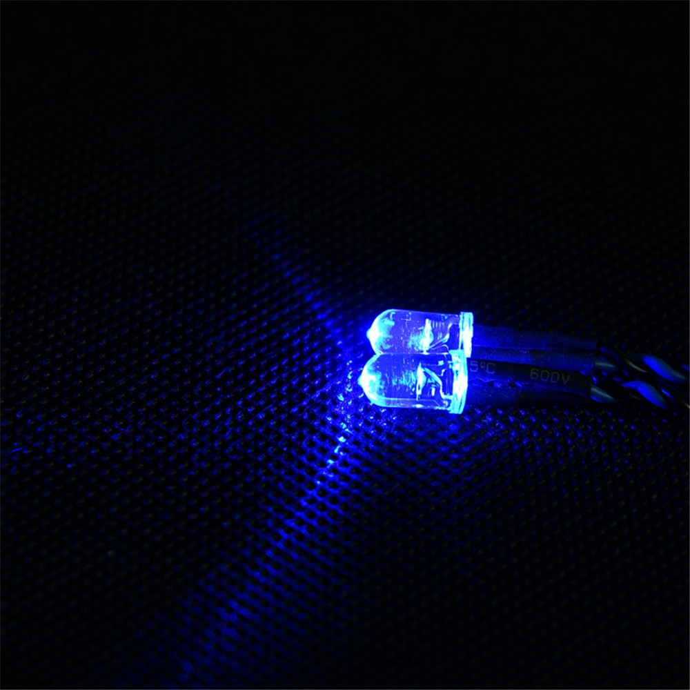 Feiyue Blå RC Bil LED-ljus för 1/12 FY03 FY04 FY05 FY06 1/10 HG RC Modelldelar ∅5mm