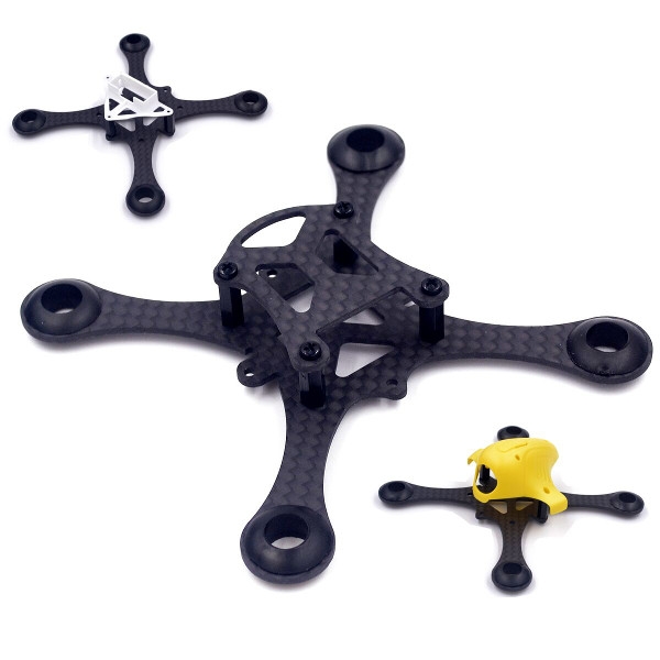 2PCS DIY Micro FPV RC Quadcopter 100MM Brushed Frame Kit Support 8520 Coreless Motor