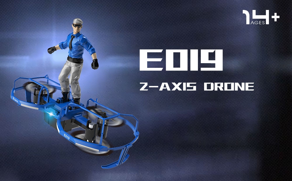 Eachine E019 2-Axis RC Stunt Paraglider Flight Mode Altitude Hold Mode Drone Quadcopter RTF