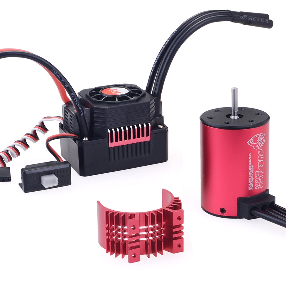 Surpass Hobby 3650 3600KV RC Car Motor+35a Waterproof ESC 2-3S For 1/10 RC Models Buggy Drift