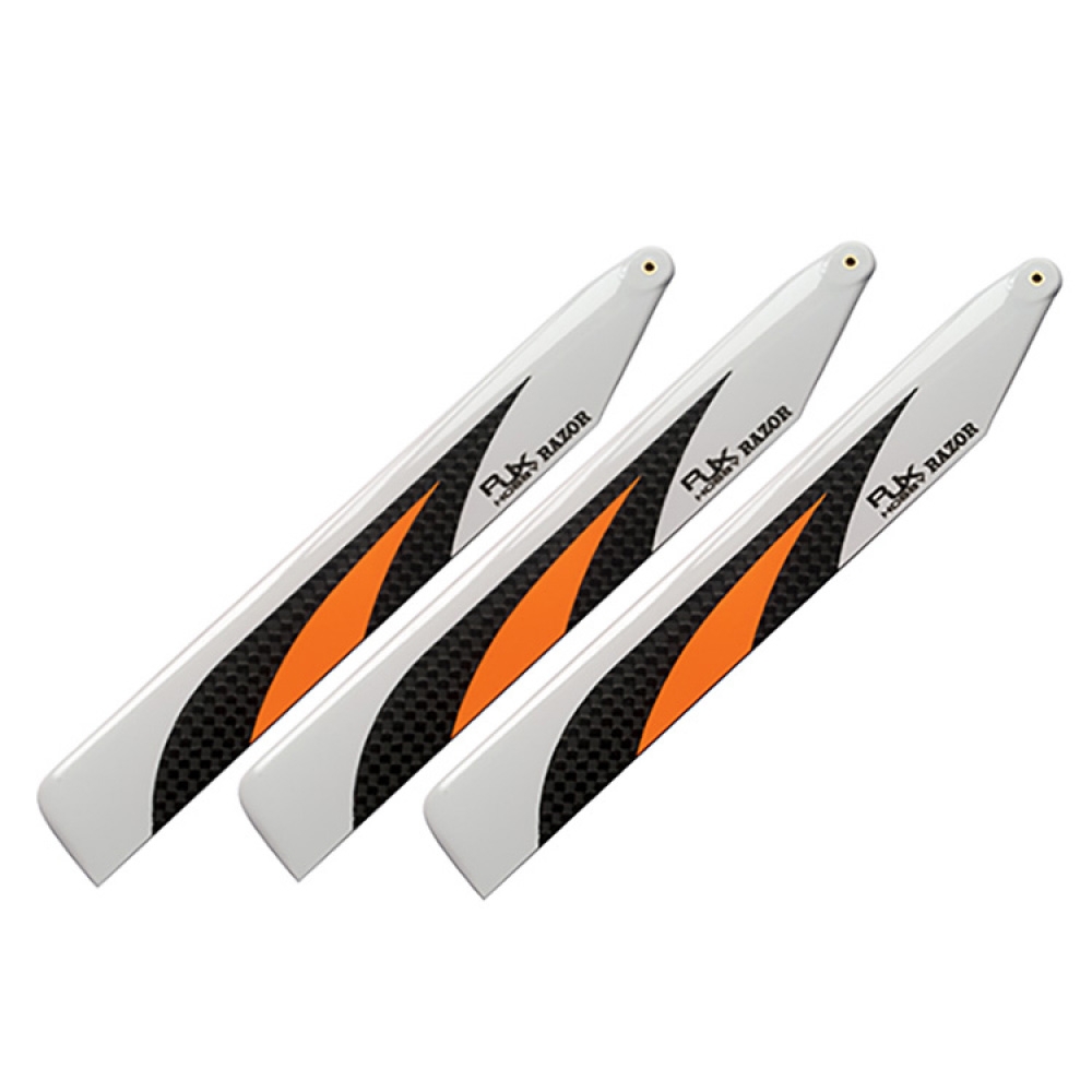 3PCS RJX 155mm Carbon Fiber Main Blade For Trio 180 CFX RC Helicopter