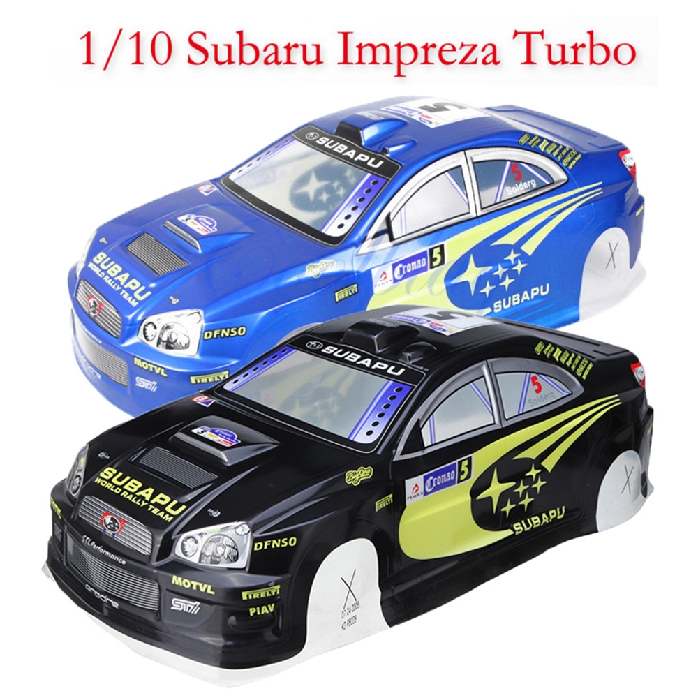 1/10 Rc On-Road Drift Car Body PVC Shell with Rear Wing for Subaru Impreza Turbo Parts