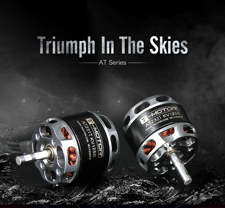 T-Motor AT2317 Long Shaft 880KV 1250KV 1400KV Brushless Motor For RC Airplane Fixed Wing Model