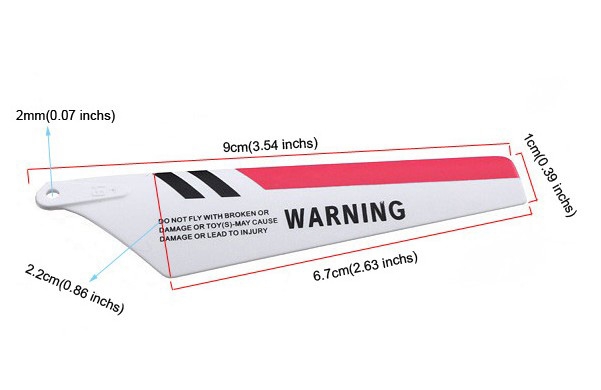 4 x Syma S107 Main Blade, Helicopter Part S107-02