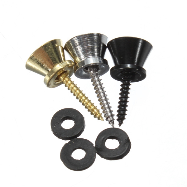 Guitar Strap Button Screw Lock for Electric Acoustic Guitar Bass Parts