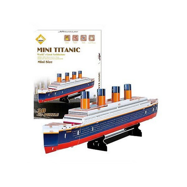 Colourful Carboard Jigsaw Model 3D Puzzle Titanic 30pcs DIY  