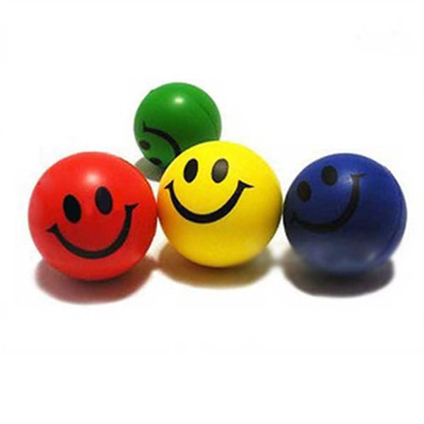 Smiley Face Exercise Stress Relievers Squeeze Ball 