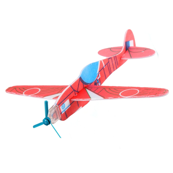 1 Pcs DIY Colorful Mini Bubble Paper Kids Toy Airplane Model 