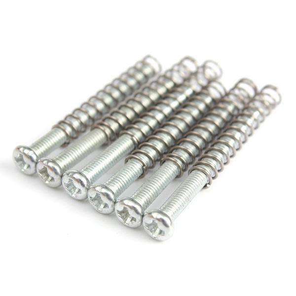 Silver Screws Springs Sets Kits Guitar Humbucker Pickup Mounting