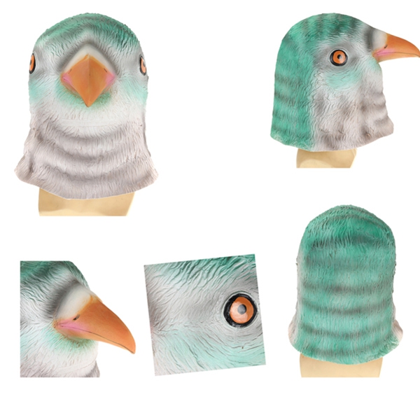 Bird Head Mask Creepy Animal Halloween Costume Theater Prop