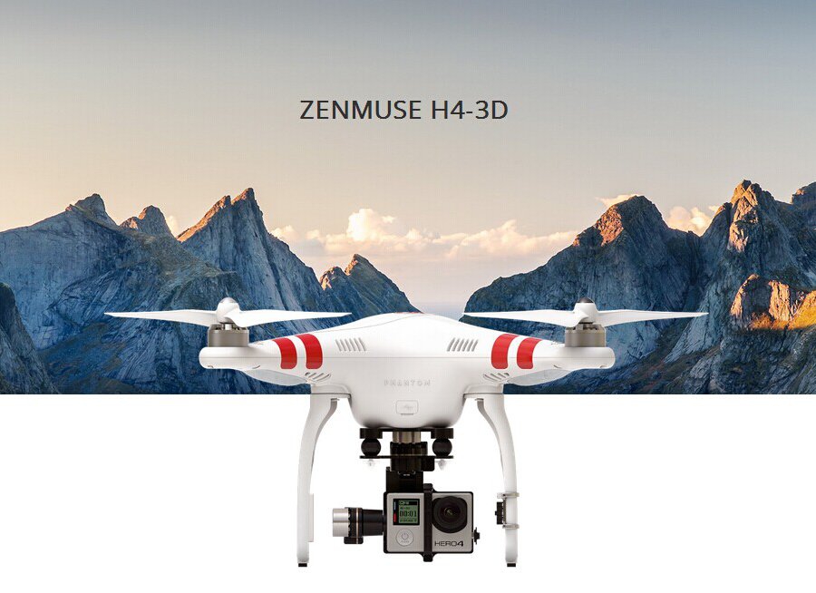 DJI Zenmuse H4-3D 3-Axis Camera Gimbal for Hero 4