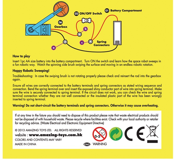 DIY Space Cleaning Robot Educational Toys To Explore Enlightenment 