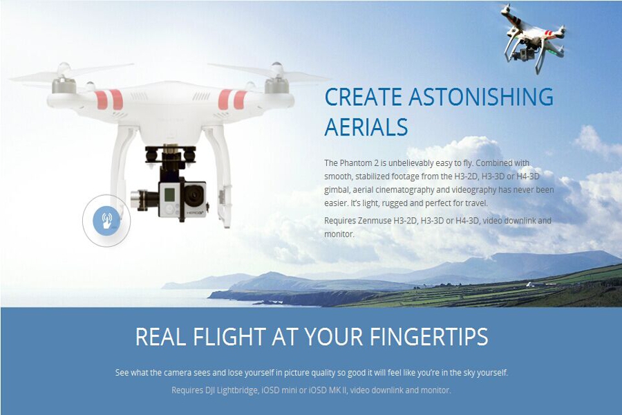 New Version DJI Phantom 2 Zenmuse H4-3D Gimbal RTF
