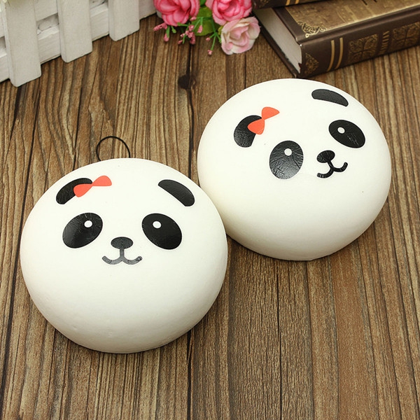 Kawaii Jumbo Panda Squishy Buns Cell Phone  Bag Strap Pendant  