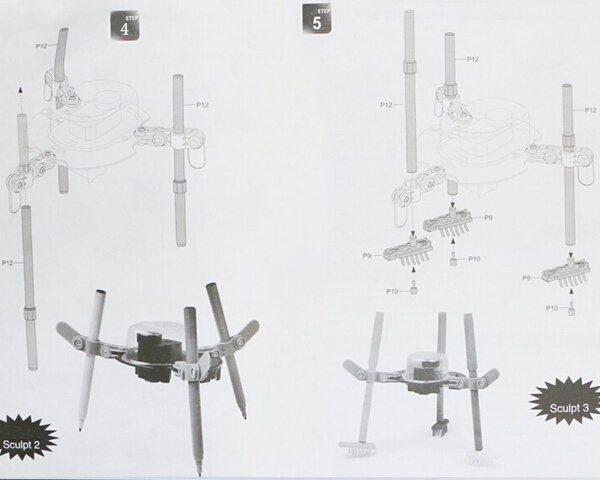 3 IN 1 Doodling Robot Graffiti Electrical Auto Drawing Machine DIY 