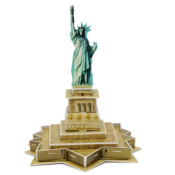 Educational 3D Model Puzzle Jigsaw Mini Statue of Liberty DIY Toy