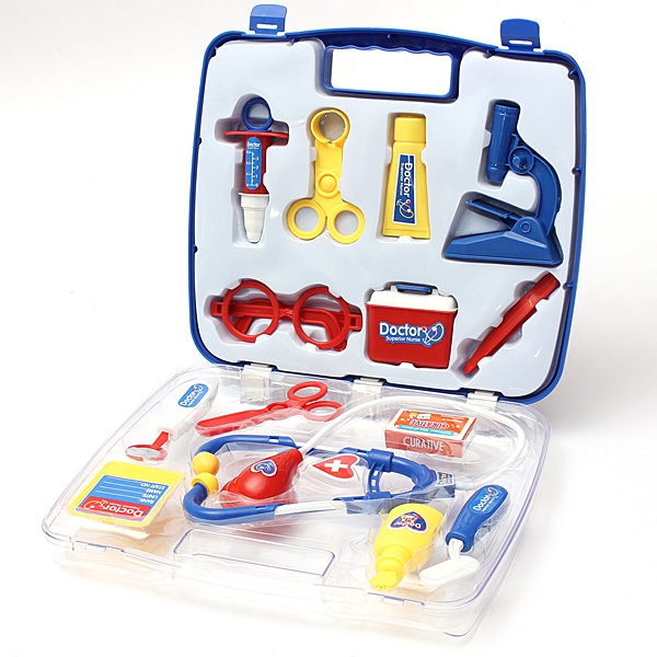 Educational Doctors Nurses Dress Up Role Play Toy Medical Case Set