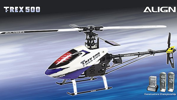 Align T-REX 500E Super Combo 6CH ARF RC Helicopter KX017014T