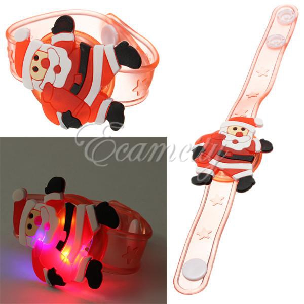 Flash LED Light Glow Bracelet Wristband Kids Costumes Toy Party Props
