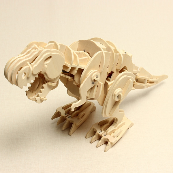 Dinosaur D200 Voice-activated RC 3D DIY Wooden Assembling Puzzle