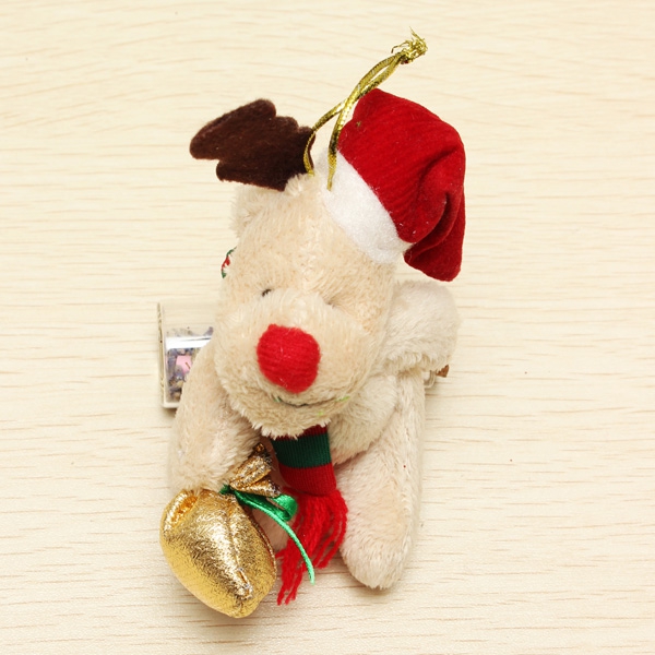 Christmas Elk Plush Fabric Doll Christmas Tree Decoration Ornaments