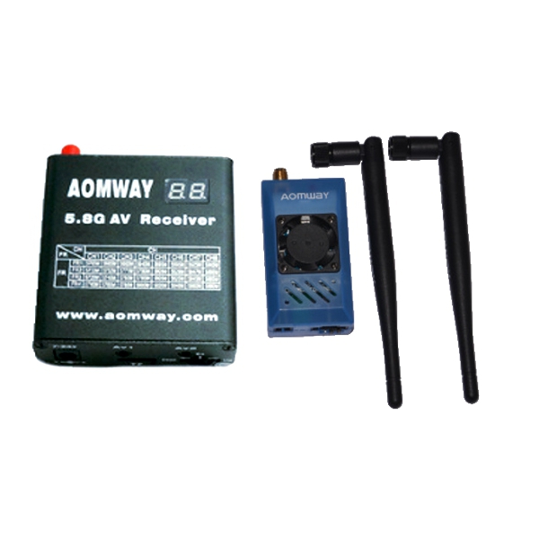 Aomway 5.8G 1W 1000mW TX RX Set with DVR